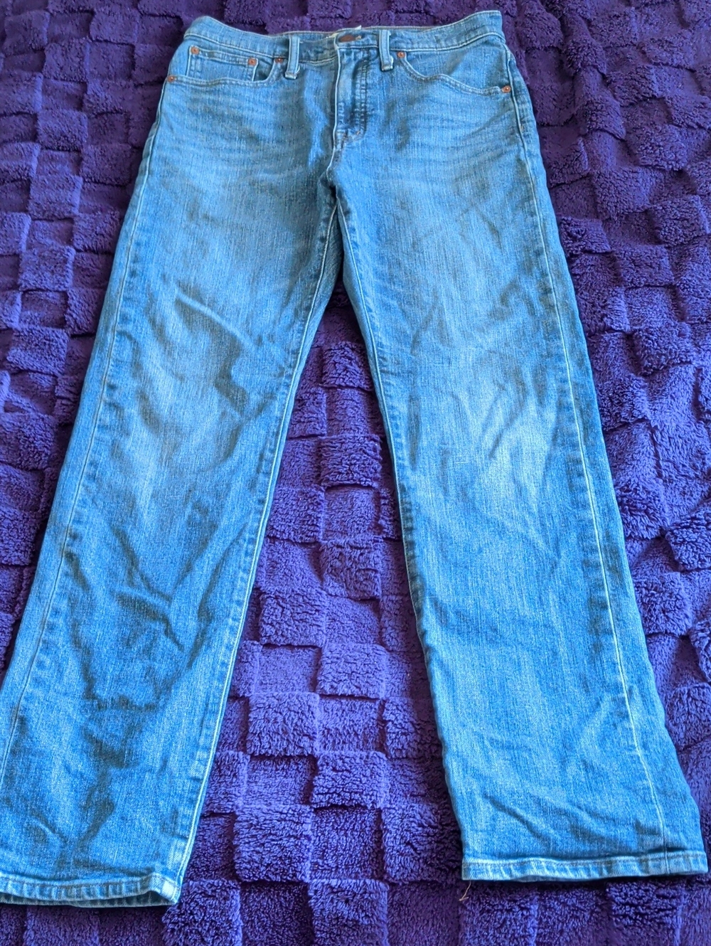 Classic Women’s Light Blue Straight-Leg Madewell Jeans